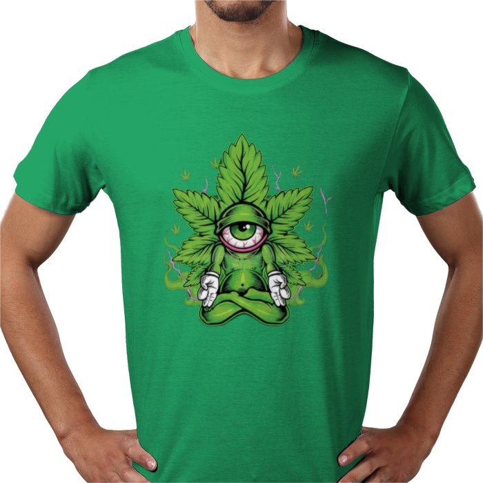 Cannabis Meditating Leaf T-shirt
