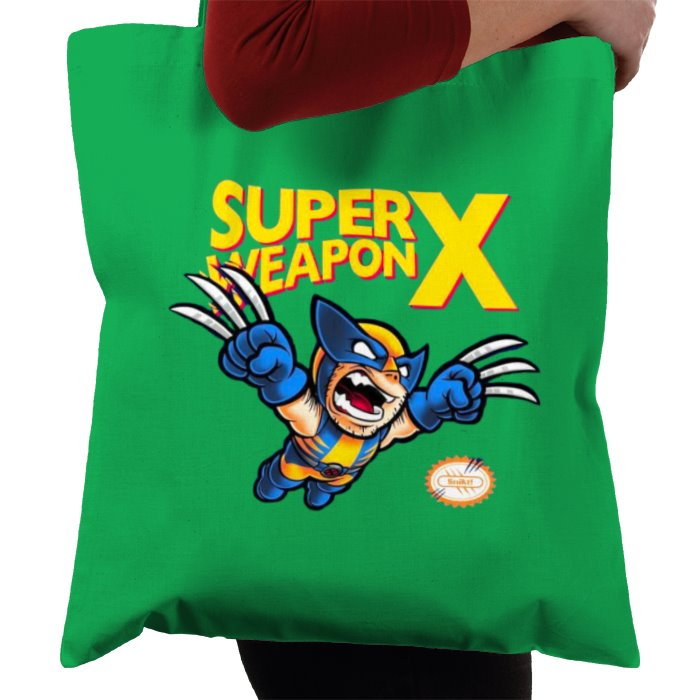 Super Mario Bro's & Wolverine - Super Weapon X Tote Bag
