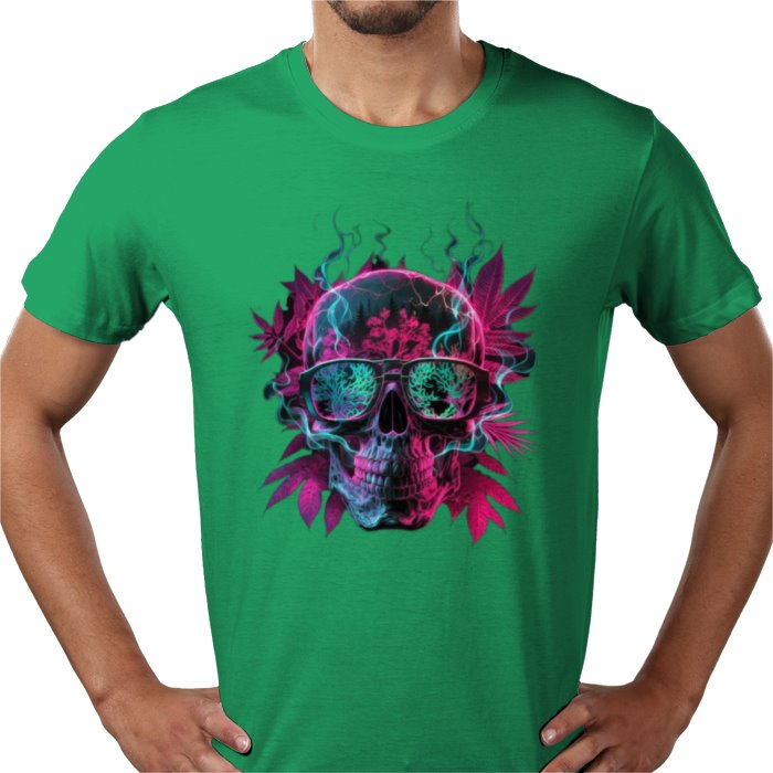 Skull Cannabis Leaf T-shirt