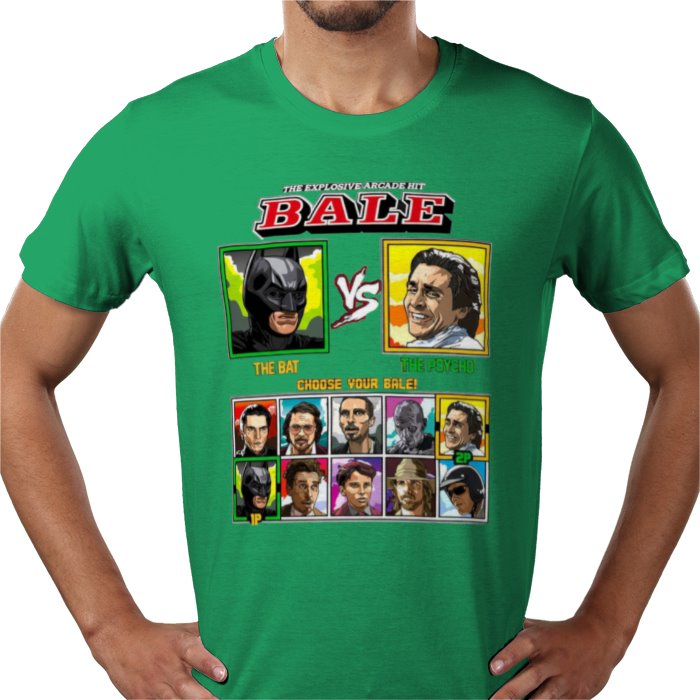 Christian Bale - Bat vs Psycho T-shirt