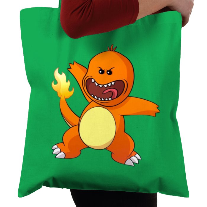 Rick & Morty & Pokémon - Meeseeks x Charmander Tote Bag