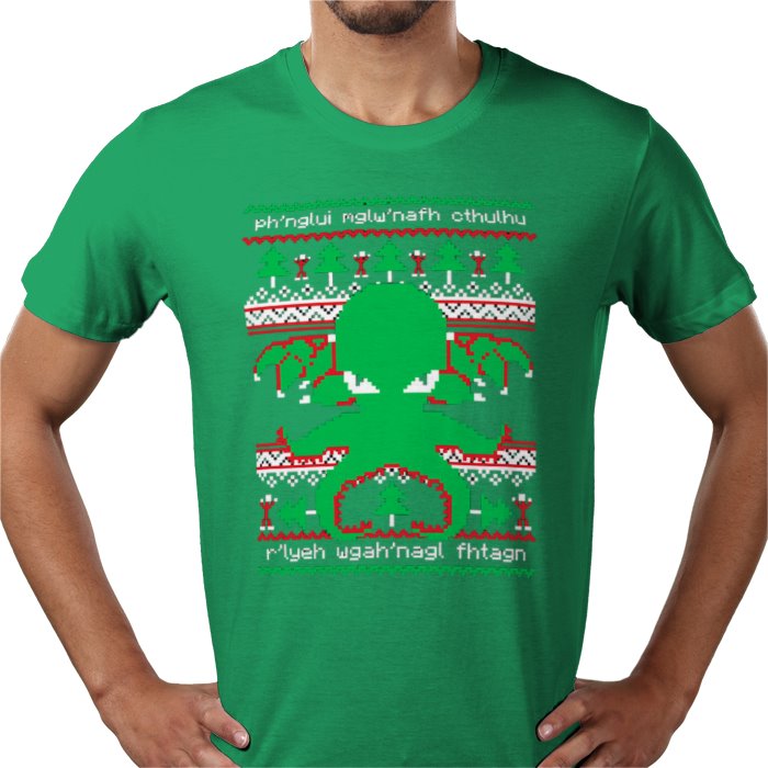 Ugly Jumper Style - Cthulhu Cultist Christmas T Shirt