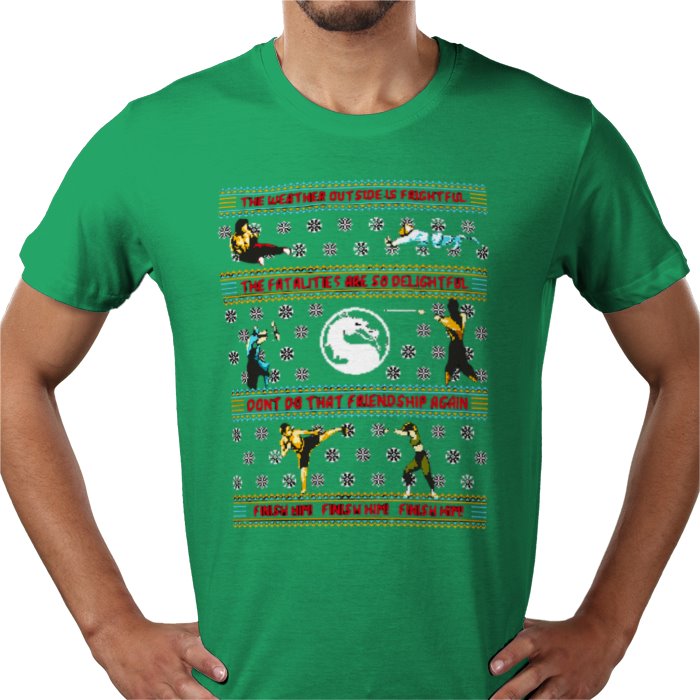 Ugly Jumper Style - Mortal Kombat Christmas T Shirt