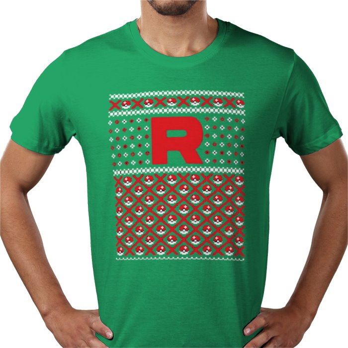 Ugly Jumper Style - Team Rocket Christmas T Shirt