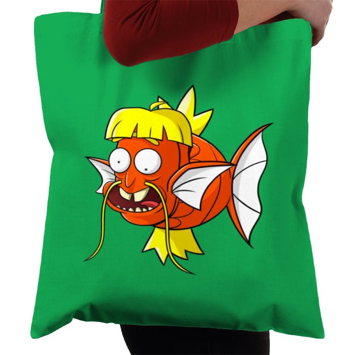 Rick & Morty & Pokémon - Dufus Rick x Magikarp Tote Bag