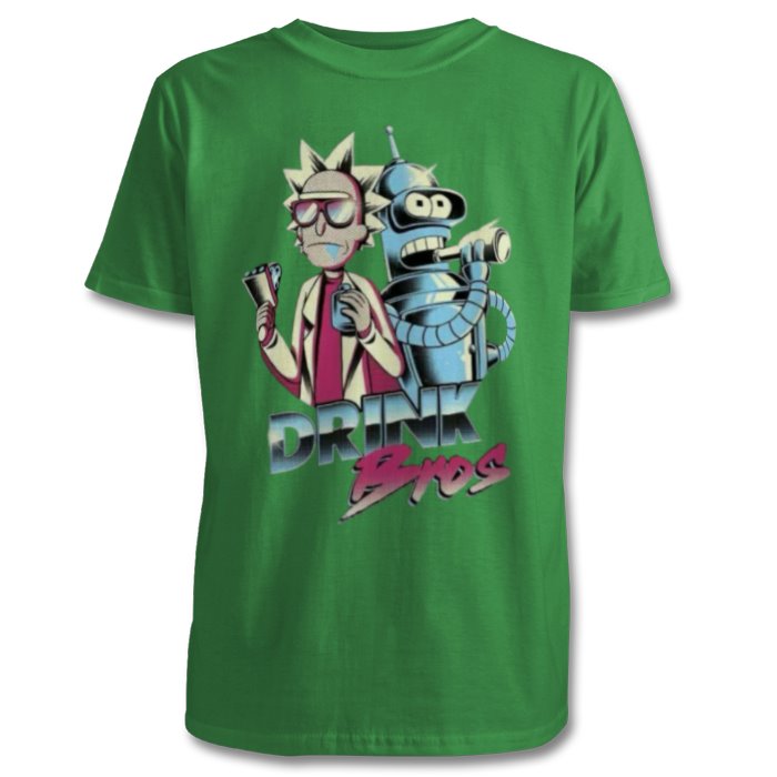 Rick & Morty x Futurama - Drink Bros T-shirt