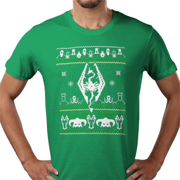 Ugly Jumper Style - Skyrim Christmas T Shirt