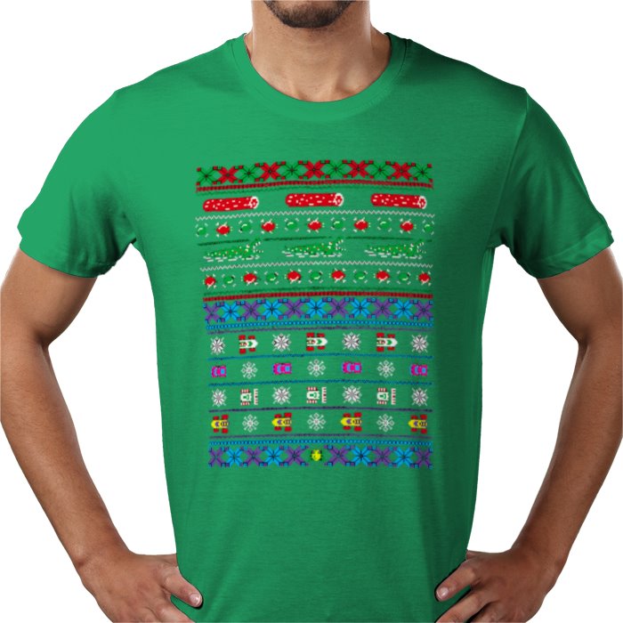 Ugly Jumper Style - Frogs Logs & Automobiles Christmas T Shirt