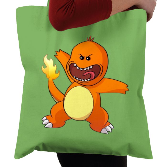 Rick & Morty & Pokémon - Meeseeks x Charmander Tote Bag