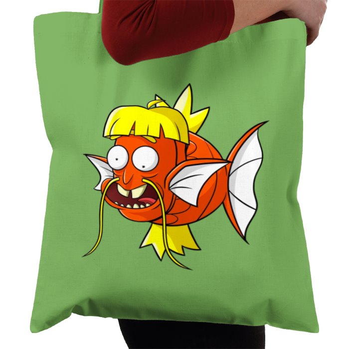 Rick & Morty & Pokémon - Dufus Rick x Magikarp Tote Bag