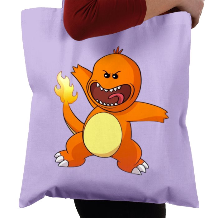 Rick & Morty & Pokémon - Meeseeks x Charmander Tote Bag