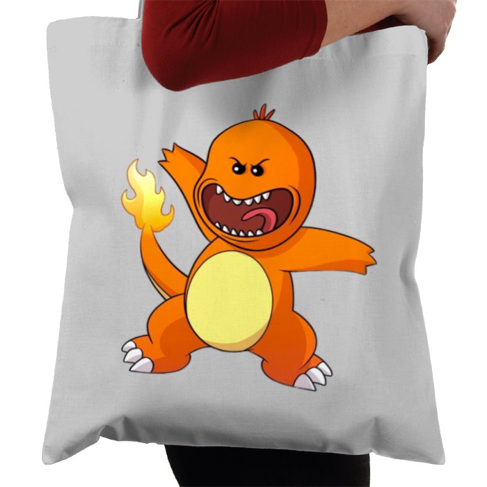 Rick & Morty & Pokémon - Meeseeks x Charmander Tote Bag