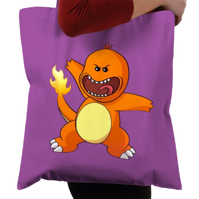 Rick & Morty & Pokémon - Meeseeks x Charmander Tote Bag
