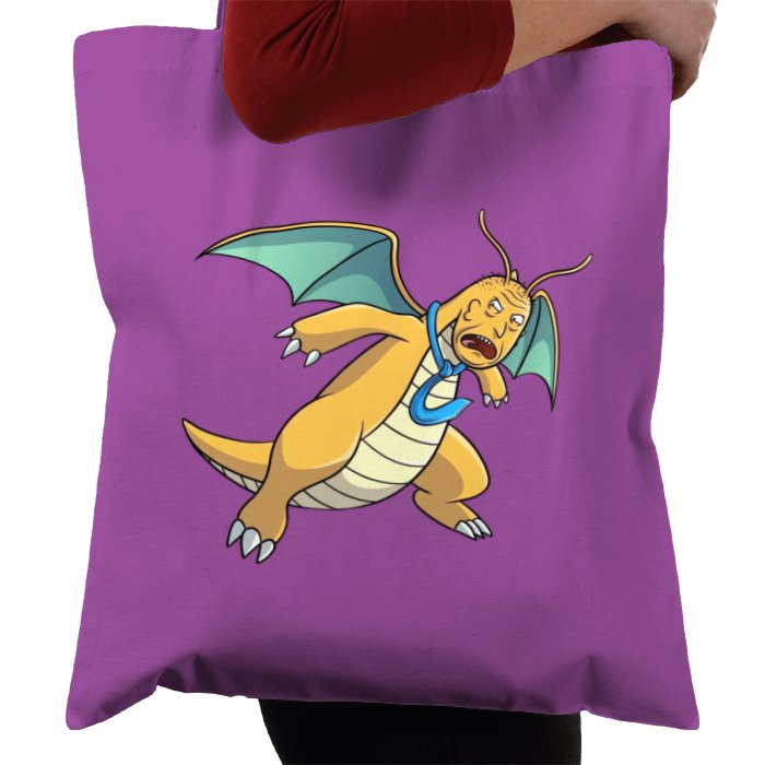 Rick & Morty & Pokémon - Principal Vagina x Dragonite Tote Bag