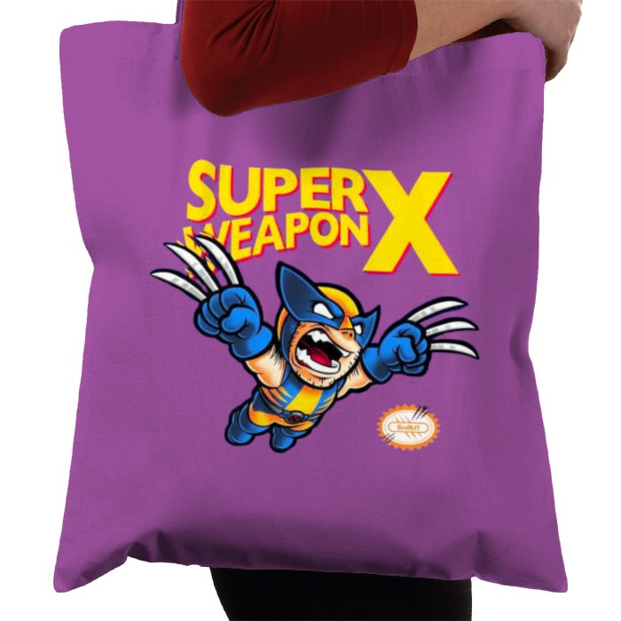 Super Mario Bro's & Wolverine - Super Weapon X Tote Bag