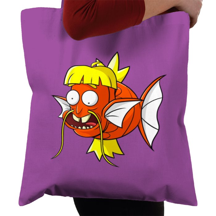 Rick & Morty & Pokémon - Dufus Rick x Magikarp Tote Bag
