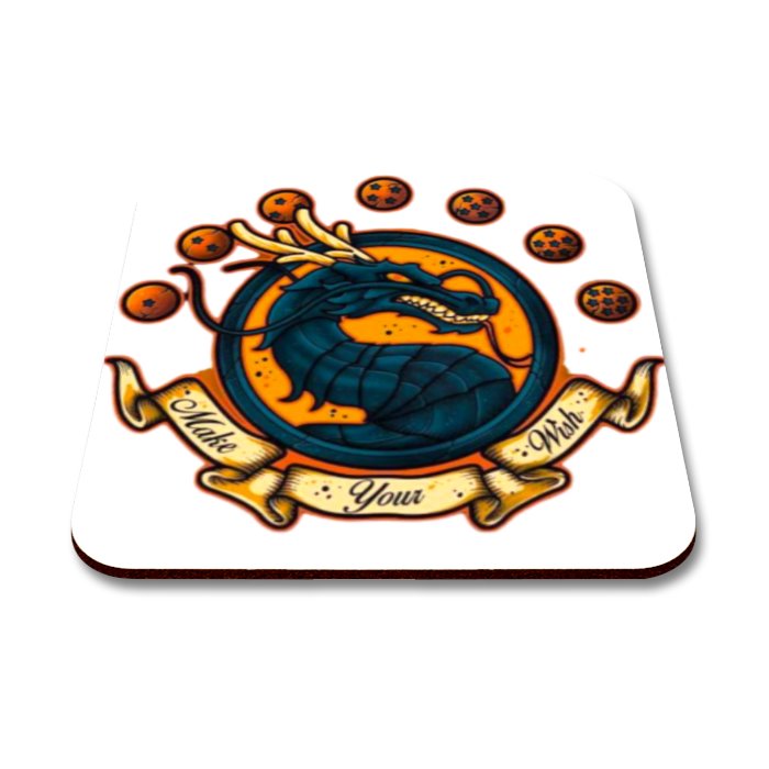 Dragonball Z x Mortal Kombat - Make Your Wish Square Coasters