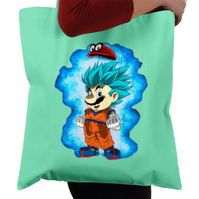 Dragonball Z x Super Mario Bro's - Saiyan Bro's Tote Bag