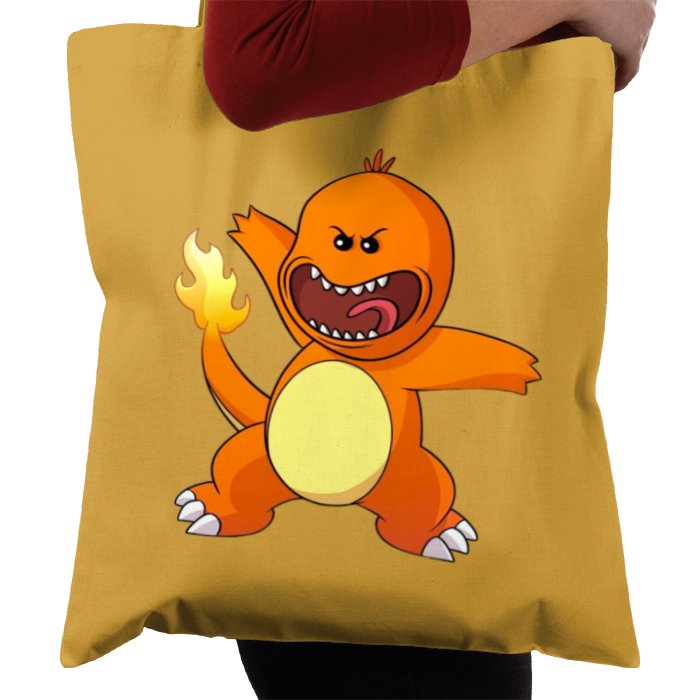 Rick & Morty & Pokémon - Meeseeks x Charmander Tote Bag