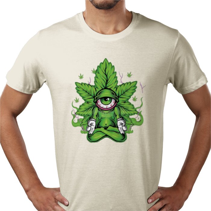 Cannabis Meditating Leaf T-shirt