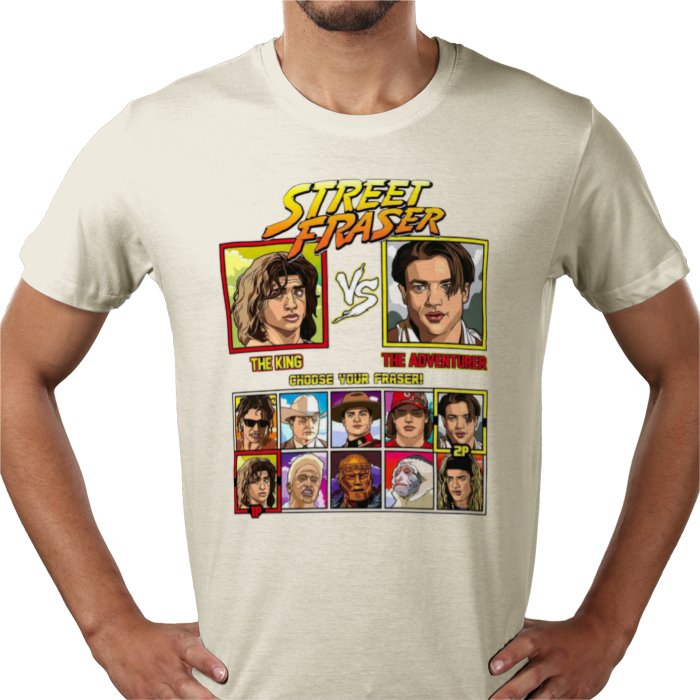 Brendan Fraser - King vs Adventurer T-shirt