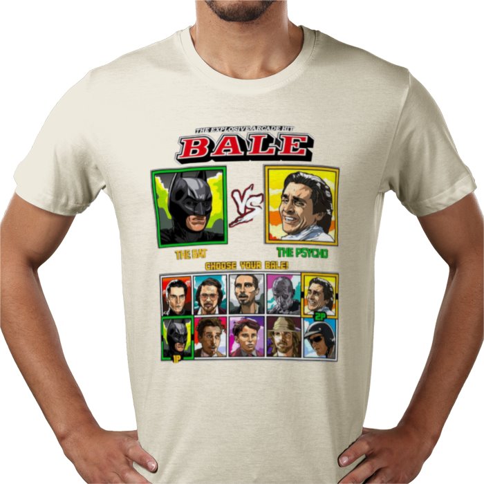 Christian Bale - Bat vs Psycho T-shirt