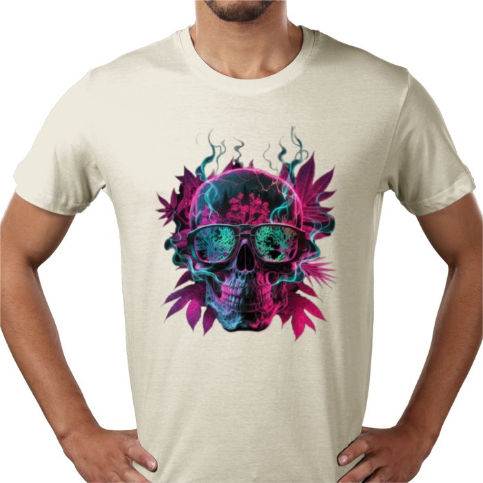 Skull Cannabis Leaf T-shirt