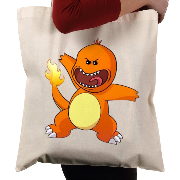 Rick & Morty & Pokémon - Meeseeks x Charmander Tote Bag