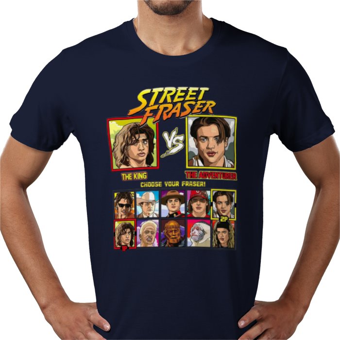 Brendan Fraser - King vs Adventurer T-shirt