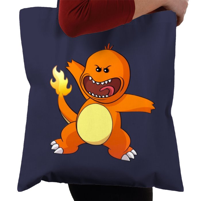 Rick & Morty & Pokémon - Meeseeks x Charmander Tote Bag