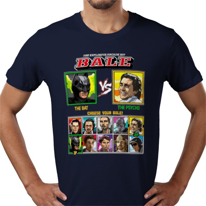 Christian Bale - Bat vs Psycho T-shirt