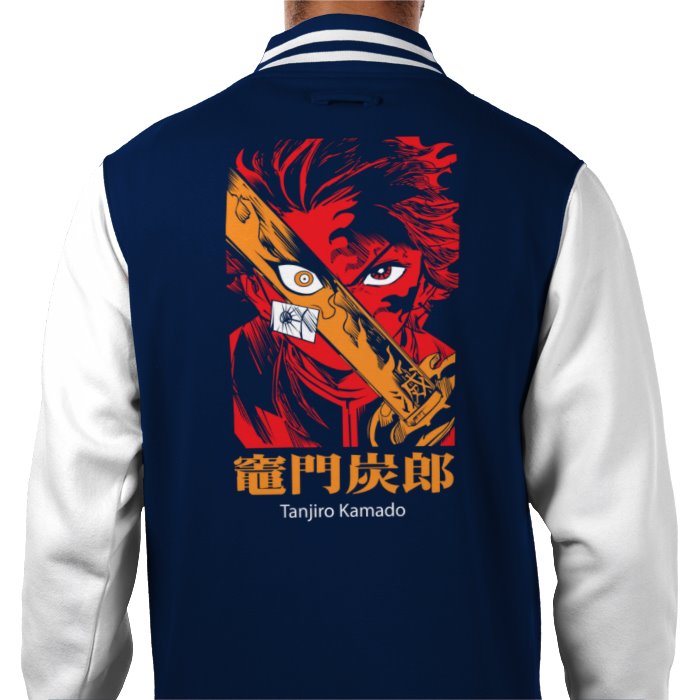 Demon Slayer - Tanjiro Theme 1 Varsity Jacket