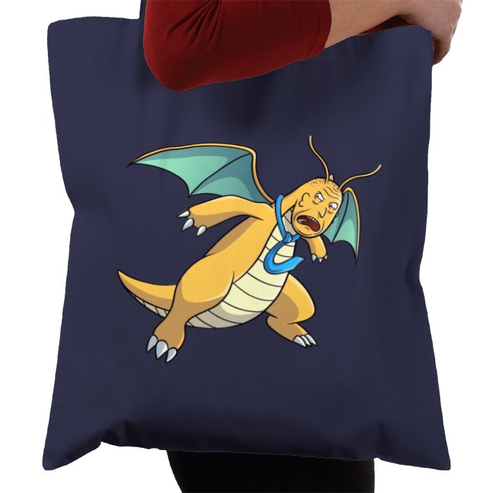 Rick & Morty & Pokémon - Principal Vagina x Dragonite Tote Bag