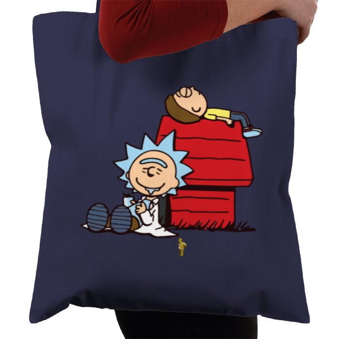 Rick & Morty & Snoopy - Snoopy Rick Tote Bag