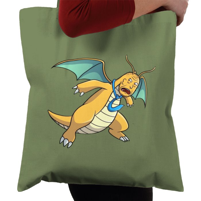 Rick & Morty & Pokémon - Principal Vagina x Dragonite Tote Bag