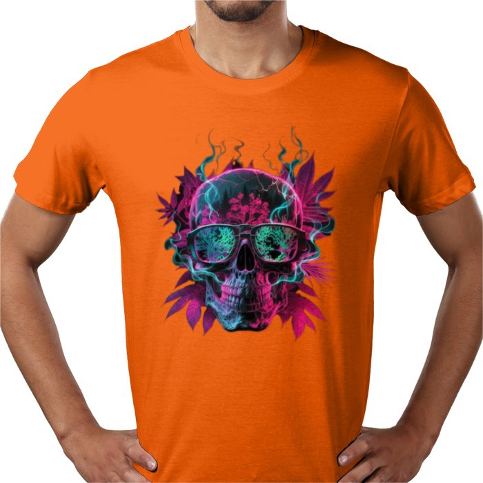 Skull Cannabis Leaf T-shirt