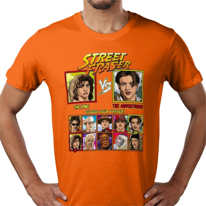 Brendan Fraser - King vs Adventurer T-shirt