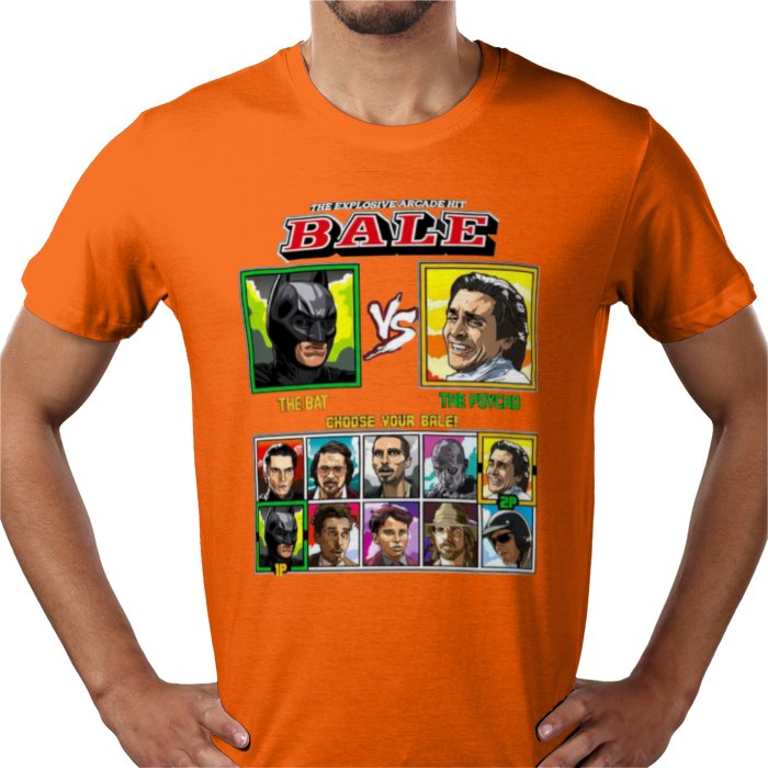 Christian Bale - Bat vs Psycho T-shirt