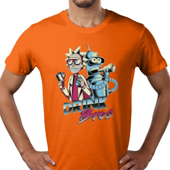 Rick & Morty x Futurama - Drink Bros T-shirt