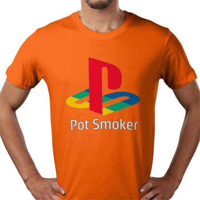 PlayStation Logo Pot Smoker Parody T-shirt