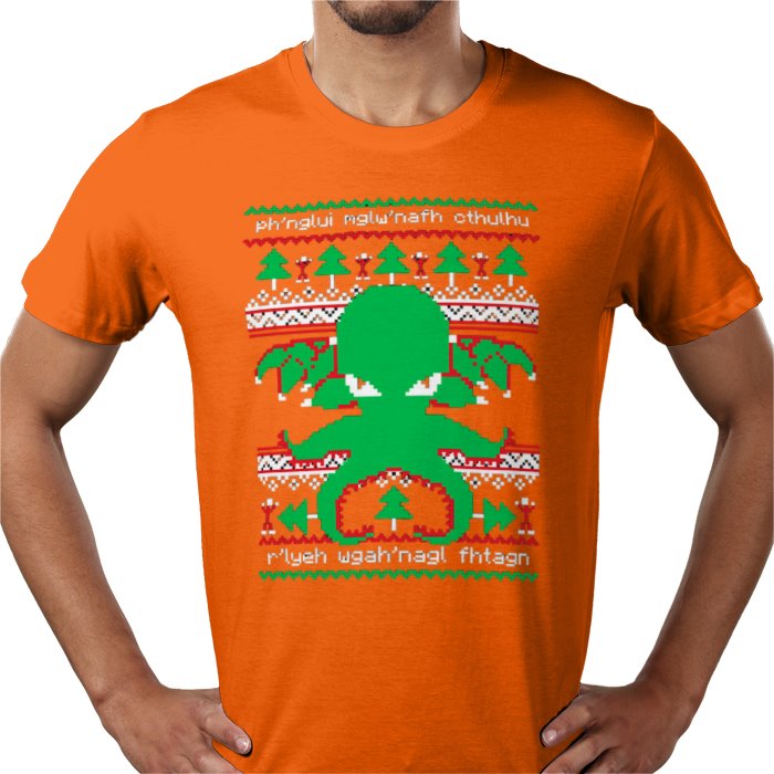 Ugly Jumper Style - Cthulhu Cultist Christmas T Shirt