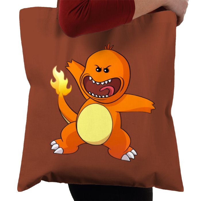 Rick & Morty & Pokémon - Meeseeks x Charmander Tote Bag