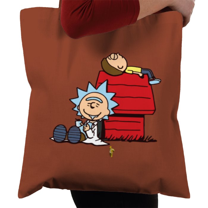 Rick & Morty & Snoopy - Snoopy Rick Tote Bag