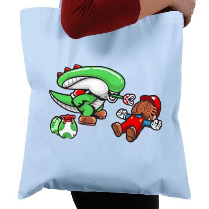Super Mario Bro's & Alien - Xenomorph Bro's Tote Bag