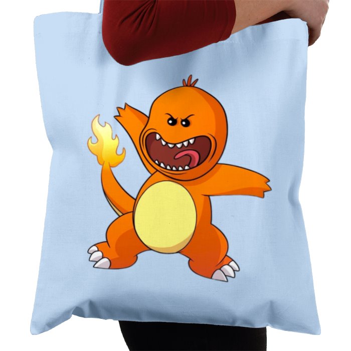 Rick & Morty & Pokémon - Meeseeks x Charmander Tote Bag