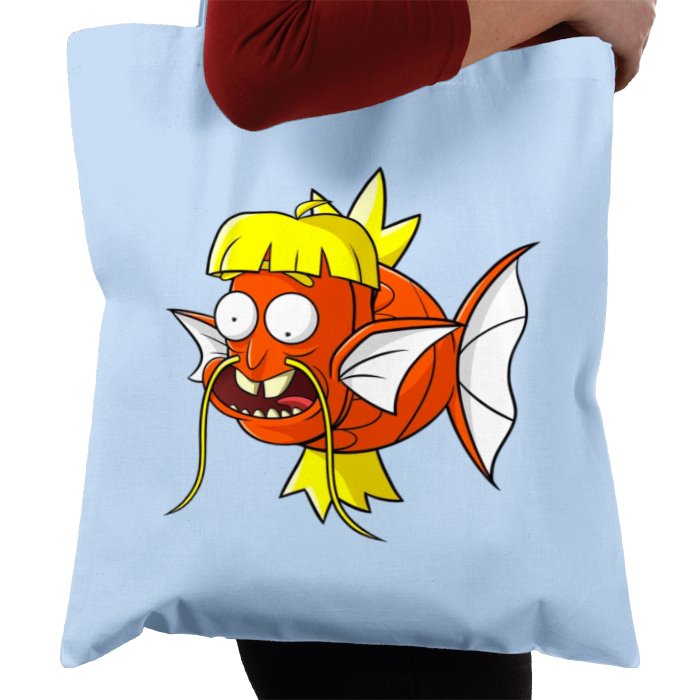 Rick & Morty & Pokémon - Dufus Rick x Magikarp Tote Bag