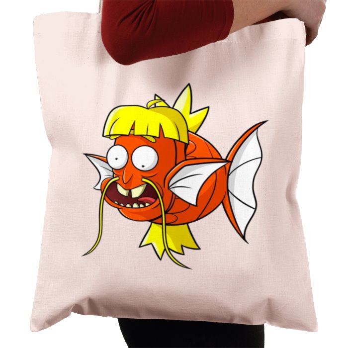 Rick & Morty & Pokémon - Dufus Rick x Magikarp Tote Bag