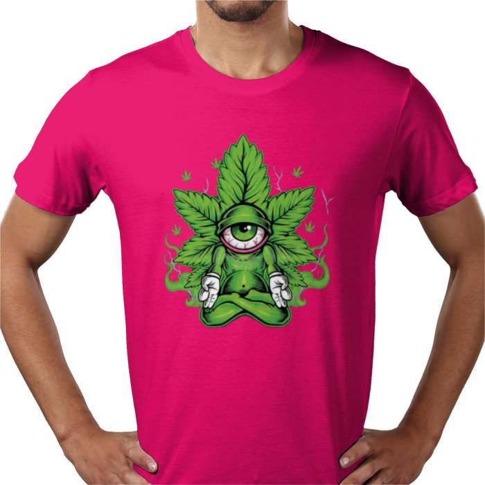 Cannabis Meditating Leaf T-shirt