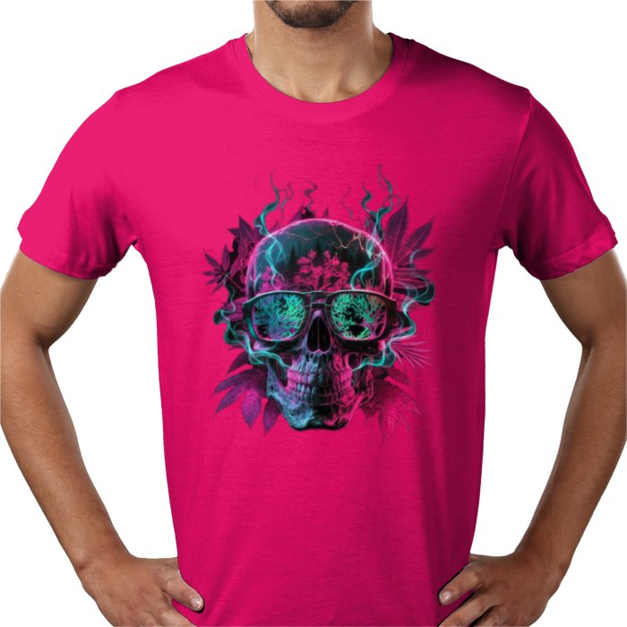 Skull Cannabis Leaf T-shirt