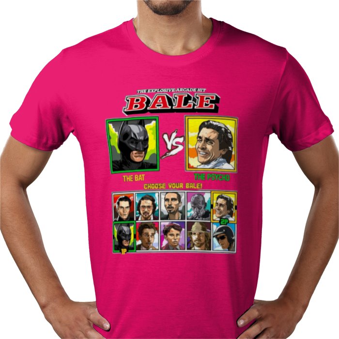 Christian Bale - Bat vs Psycho T-shirt